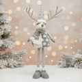 Standing reindeer with Christmas background