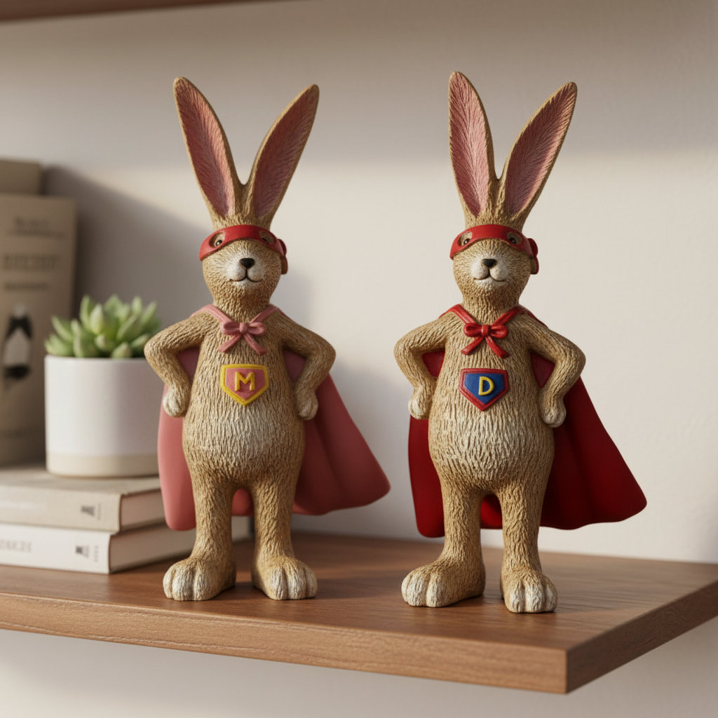 Superhero Bunnies – Shelf Lifestyle Background