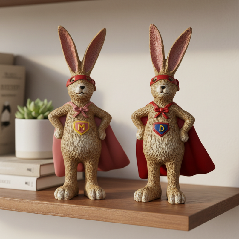 Superhero Bunnies – Shelf Lifestyle Background