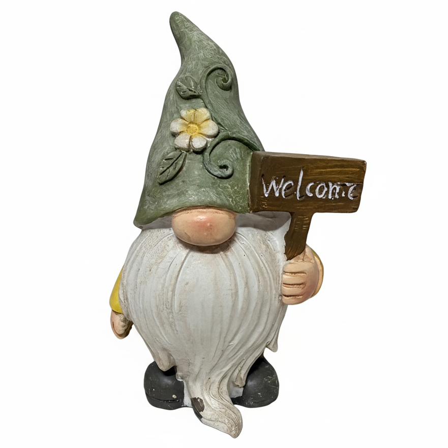 Welcome Gnome Figurine