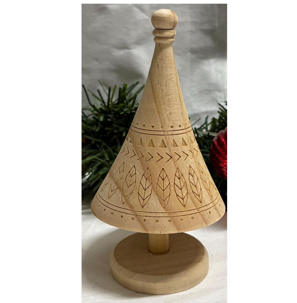 Wooden Carved Decorative Tree - 2 Sizes